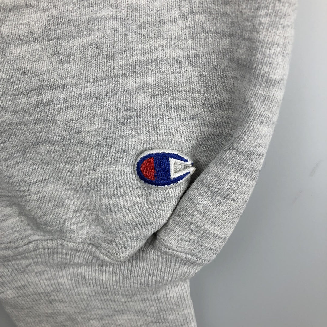 90'S Champion Reverse Weave Embroidered Tag College Sweatshirt Trainer Made in USA Men's XXL Vintage cotton gray type Vintage Second Hand