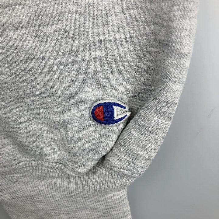 90'S Champion Reverse Weave Embroidered Tag College Sweatshirt Trainer Made in USA Men's XXL Vintage cotton gray type Vintage Second Hand