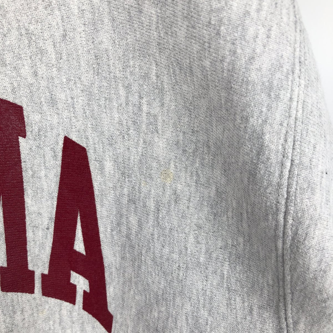 90'S Champion Reverse Weave Embroidered Tag College Sweatshirt Trainer Made in USA Men's XXL Vintage cotton gray type Vintage Second Hand