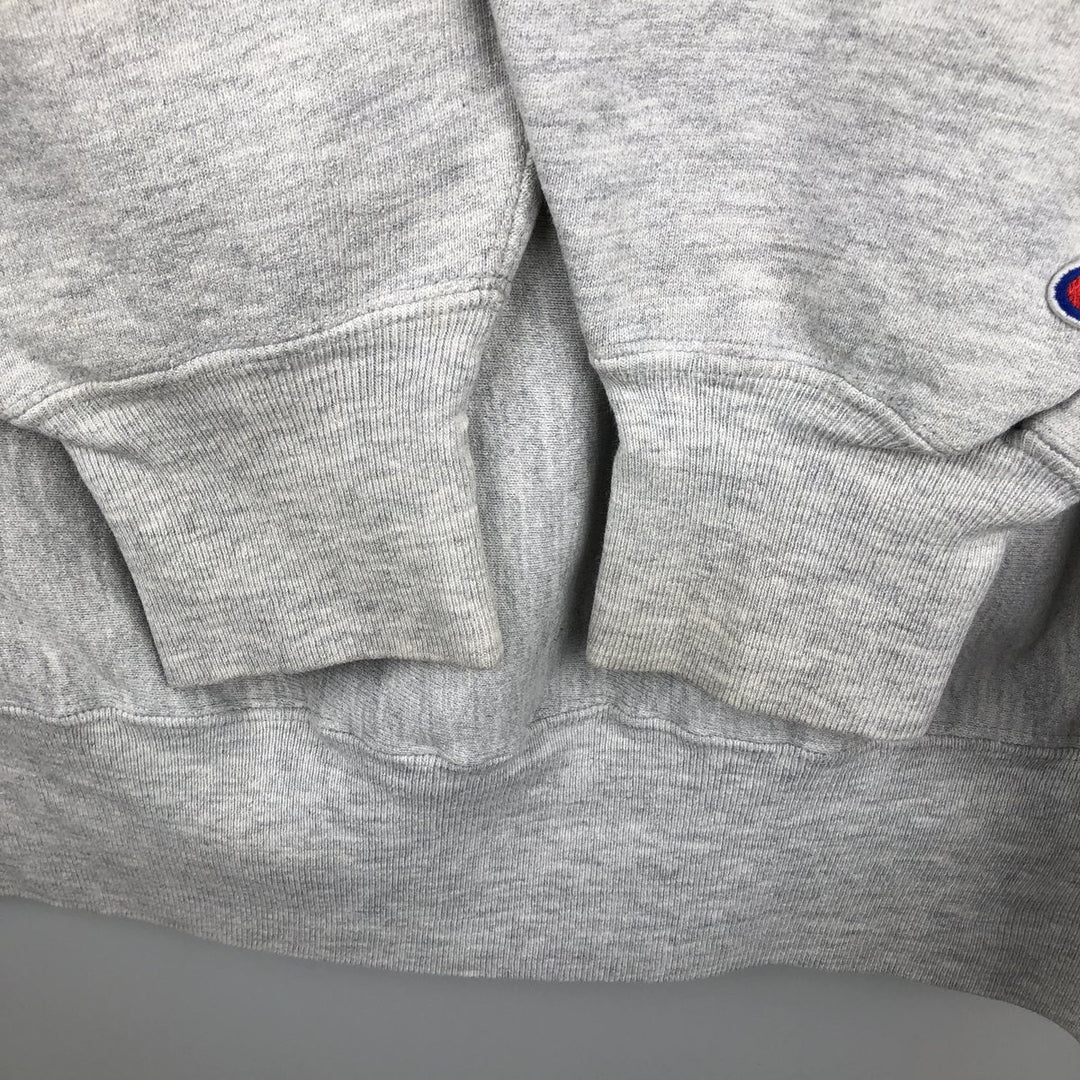 90'S Champion Reverse Weave Embroidered Tag College Sweatshirt Trainer Made in USA Men's XXL Vintage cotton gray type Vintage Second Hand