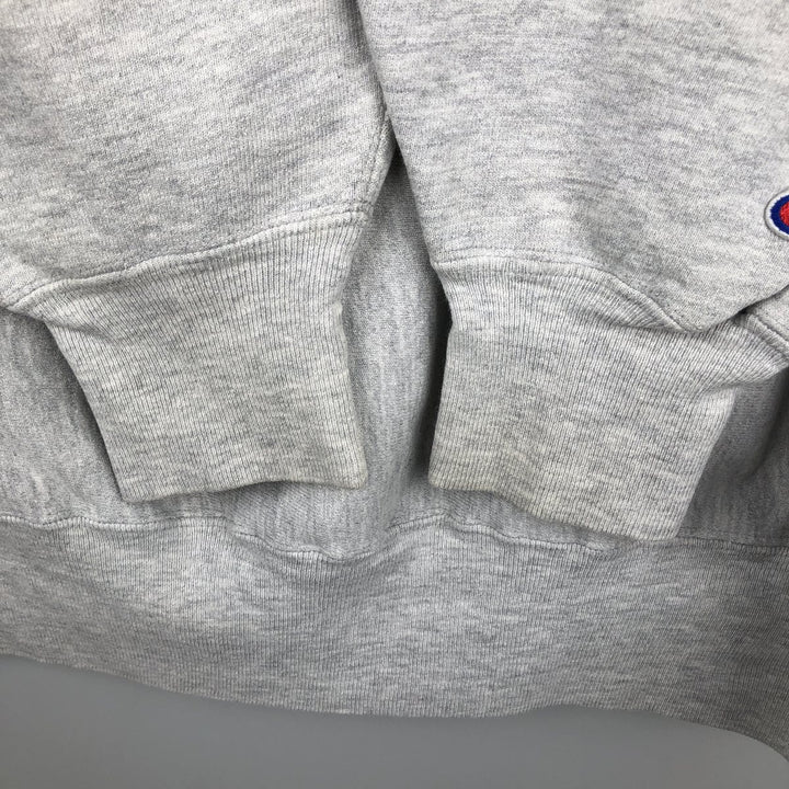 90'S Champion Reverse Weave Embroidered Tag College Sweatshirt Trainer Made in USA Men's XXL Vintage cotton gray type Vintage Second Hand
