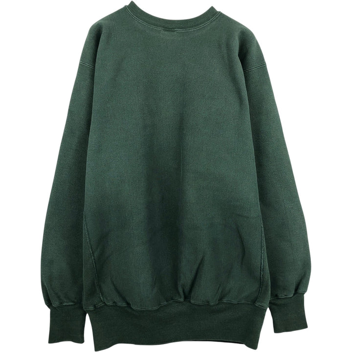 90'S Champion Reverse Weave Embroidered Tag College Sweatshirt Trainer Made in USA Men's XXL Vintage cotton Green type dark green Vintage Second Hand
