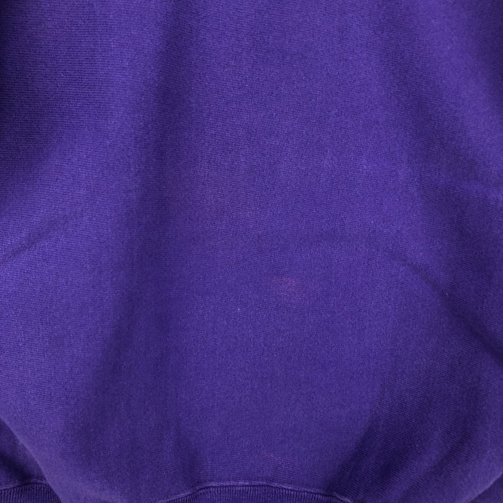 90'S Champion Reverse Weave Embroidered Tag College Sweatshirt Trainer Made in USA Men's L Vintage cotton purple type Vintage Second Hand