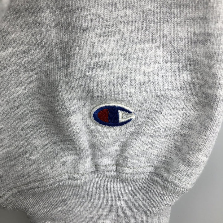 90'S Champion Reverse Weave Embroidered Tag College Sweatshirt Trainer Made in USA Men's L Vintage cotton gray type Vintage Second Hand