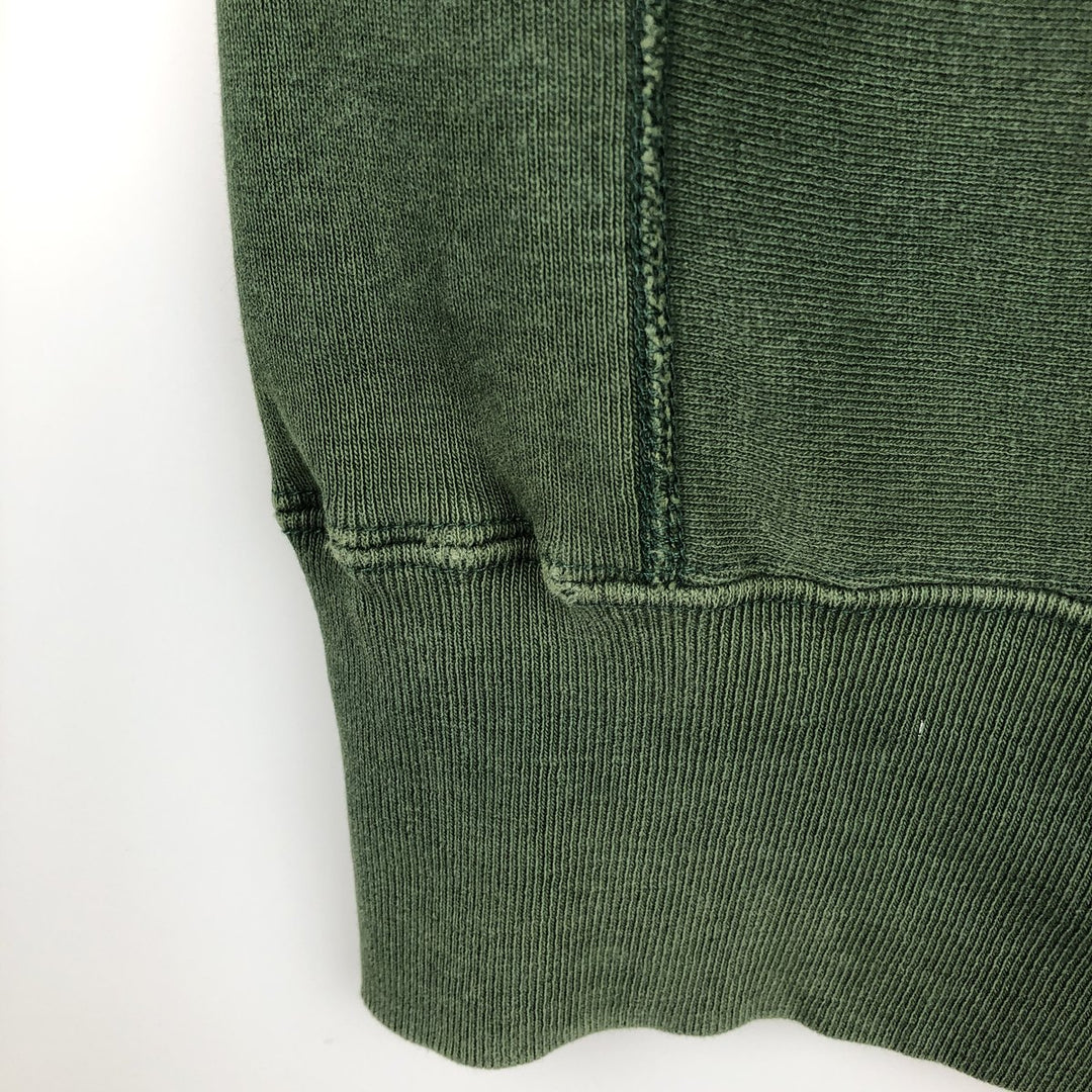 90'S Champion Reverse Weave Embroidered Tag College Sweatshirt Trainer Made in USA Men's L Vintage cotton Green type dark green Vintage Second Hand