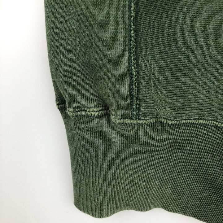 90'S Champion Reverse Weave Embroidered Tag College Sweatshirt Trainer Made in USA Men's L Vintage cotton Green type dark green Vintage Second Hand
