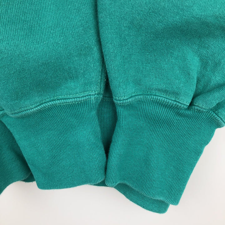 90'S Champion Reverse Weave Embroidered Tag Print Sweatshirt, Made in USA, Men's Size M (Equivalent), Vintage cotton green type Vintage Second Hand