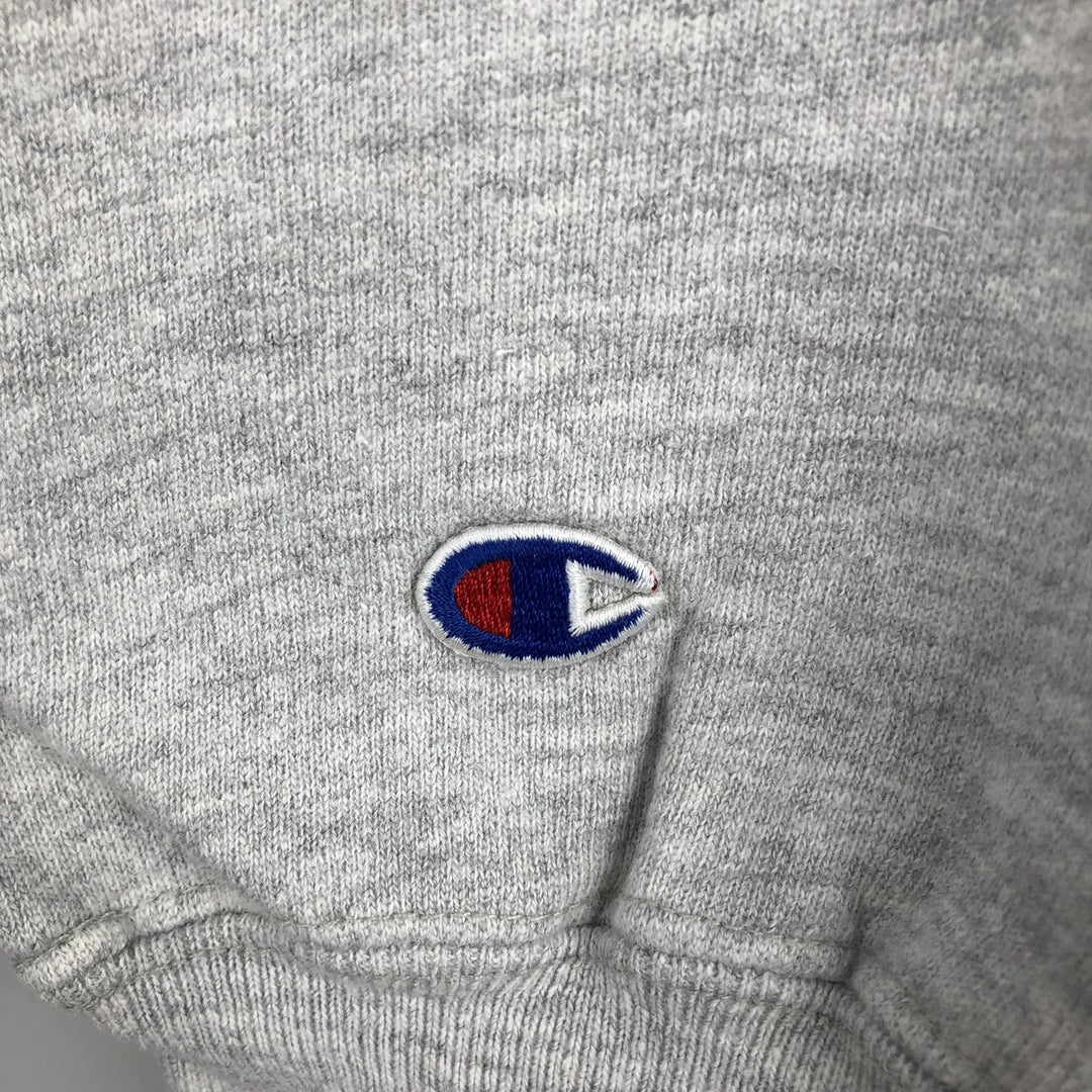 90'S Champion Reverse Weave Embroidered Tag College Sweatshirt Trainer Made in USA Men's L Vintage cotton gray type Vintage Second Hand