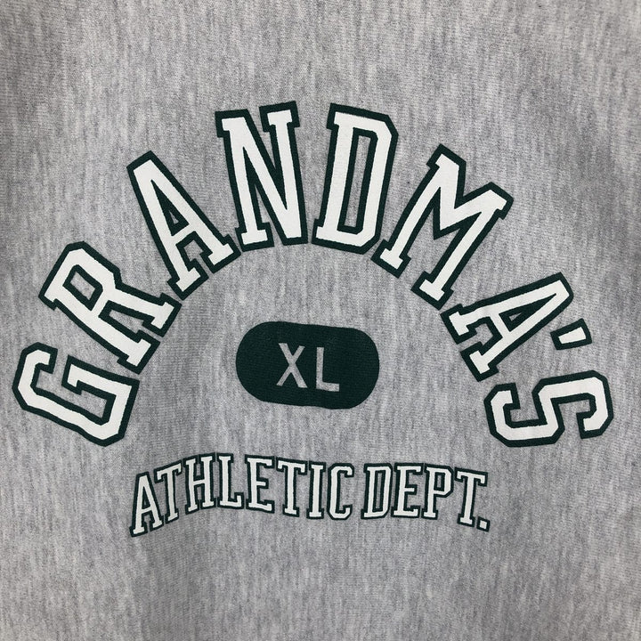 90'S Champion Reverse Weave Embroidered Tag Printed Sweatshirt Trainer Made in USA Men's XL Vintage cotton gray type Vintage Second Hand