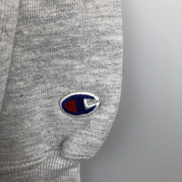 90'S Champion Reverse Weave Embroidered Tag Printed Sweatshirt Trainer Made in USA Men's XL Vintage cotton gray type Vintage Second Hand