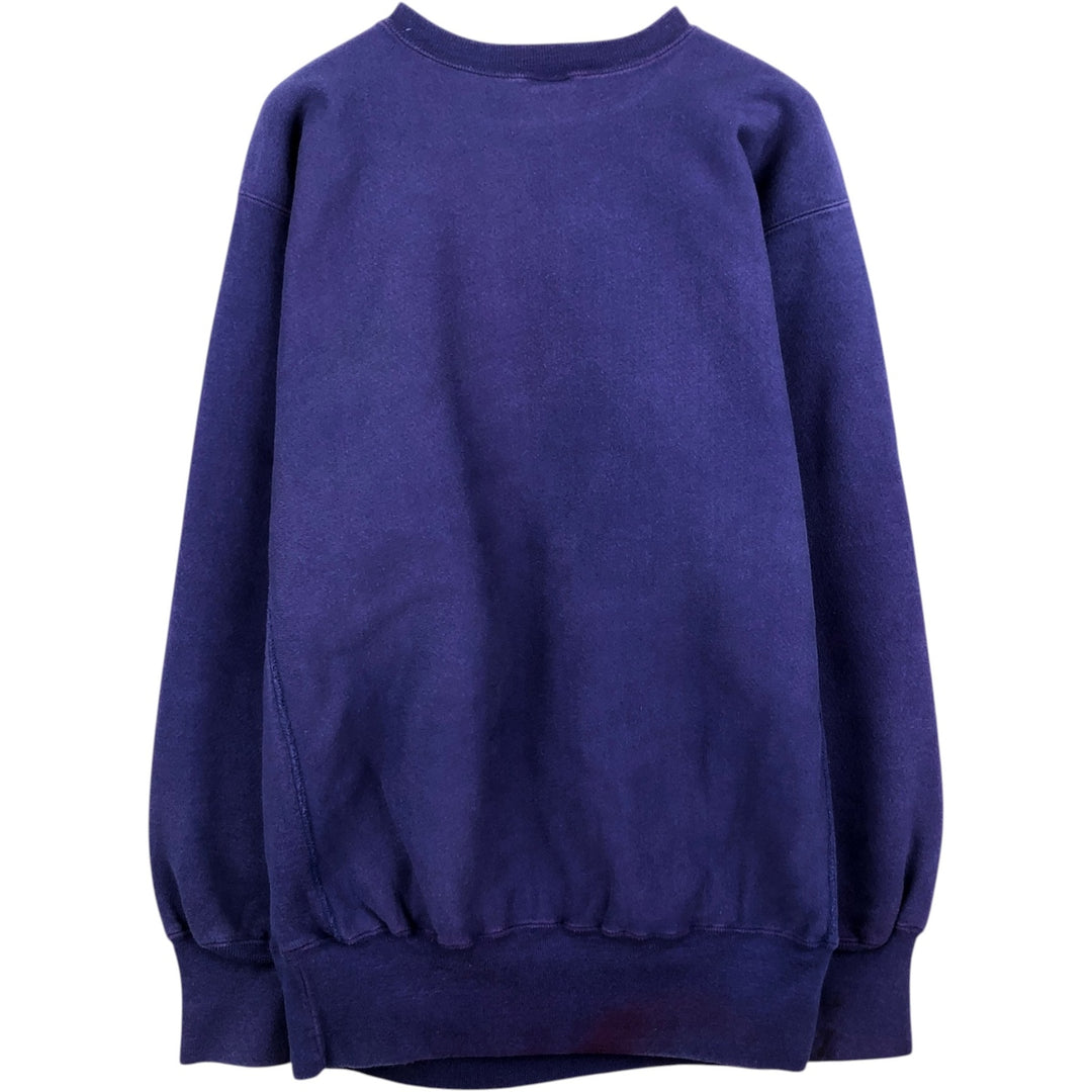 90'S Champion Reverse Weave Embroidered Tag One Point Logo Sweatshirt Trainer Made in USA Men's XL cotton purple type Vintage Second Hand