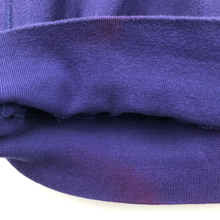 90'S Champion Reverse Weave Embroidered Tag One Point Logo Sweatshirt Trainer Made in USA Men's XL cotton purple type Vintage Second Hand