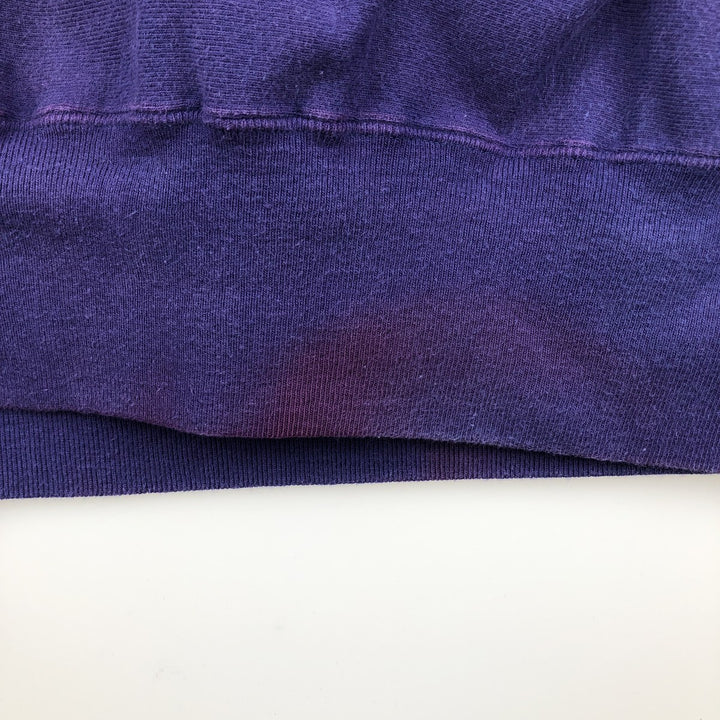 90'S Champion Reverse Weave Embroidered Tag One Point Logo Sweatshirt Trainer Made in USA Men's XL cotton purple type Vintage Second Hand