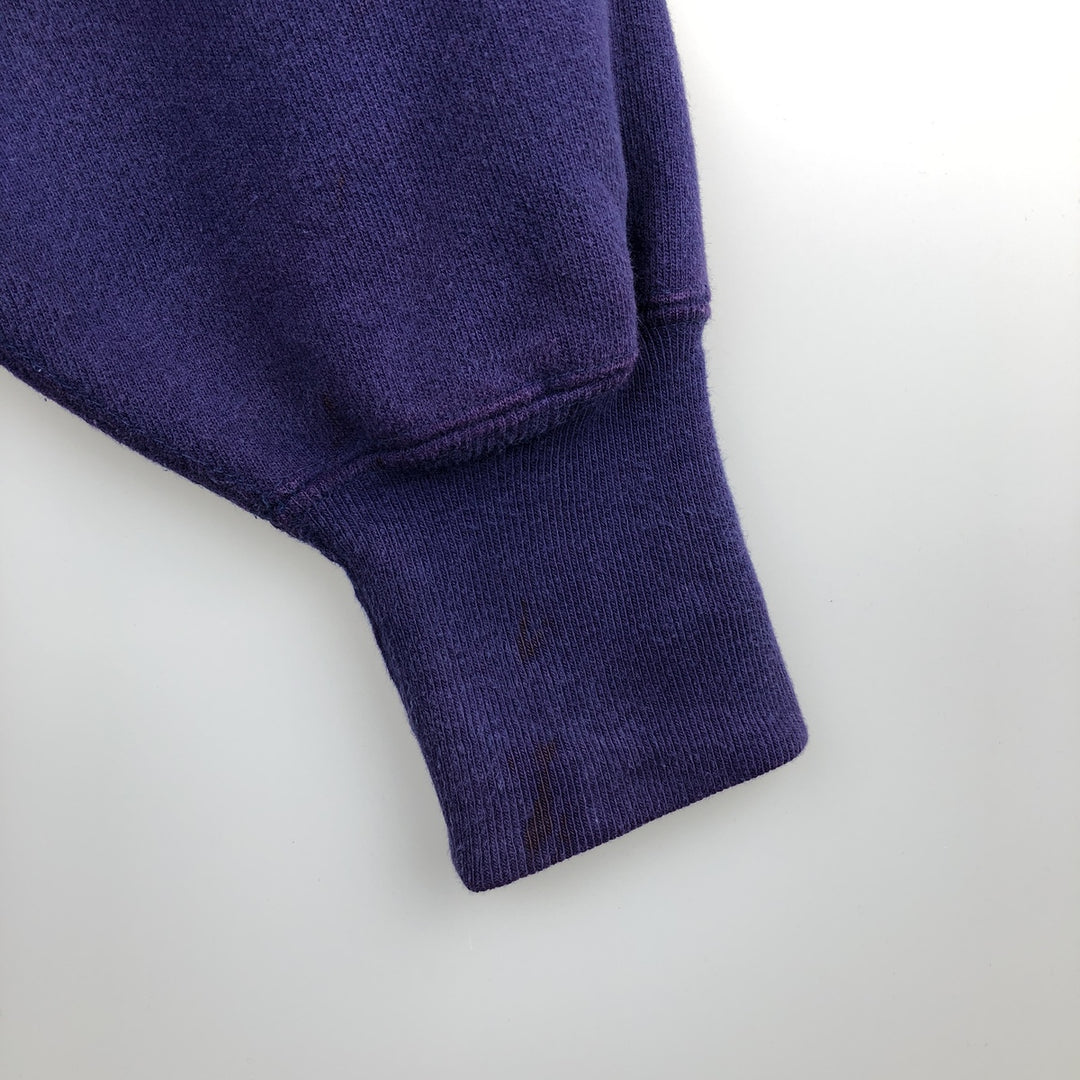 90'S Champion Reverse Weave Embroidered Tag One Point Logo Sweatshirt Trainer Made in USA Men's XL cotton purple type Vintage Second Hand