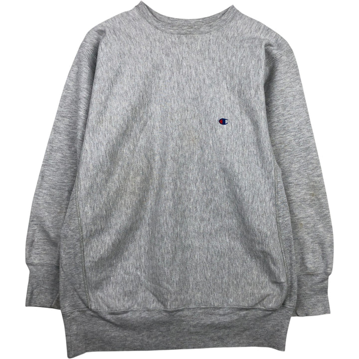 90'S Champion Reverse Weave One-Point Logo Sweatshirt, Made in USA, Men's XXL equivalent, Vintage cotton gray type Vintage Second Hand