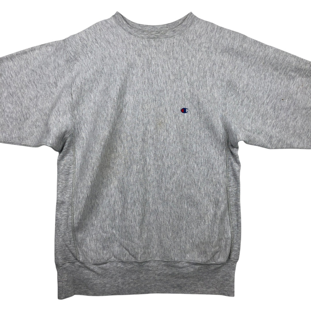90'S Champion Reverse Weave One-Point Logo Sweatshirt, Made in USA, Men's XXL equivalent, Vintage cotton gray type Vintage Second Hand