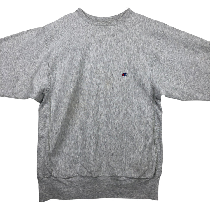 90'S Champion Reverse Weave One-Point Logo Sweatshirt, Made in USA, Men's XXL equivalent, Vintage cotton gray type Vintage Second Hand