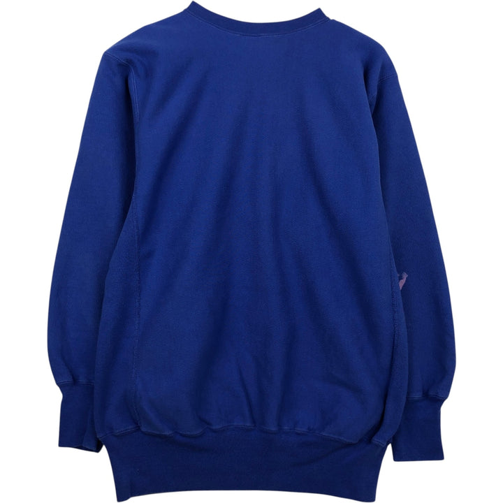 90'S Champion Reverse Weave Embroidered Tag College Sweatshirt Trainer Made in USA Men's XXL Vintage cotton blue type Vintage Second Hand