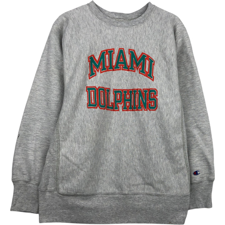 80'S Champion Reverse Weave Printed Sweatshirt, Made in USA, Men's Size L (Equivalent), Vintage cotton gray type Vintage Second Hand