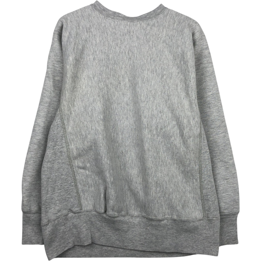 80'S Champion Reverse Weave Printed Sweatshirt, Made in USA, Men's Size L (Equivalent), Vintage cotton gray type Vintage Second Hand