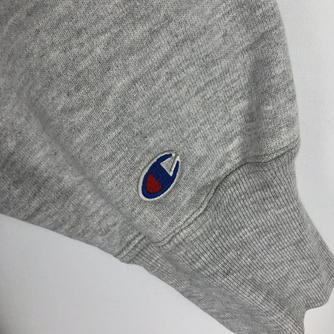 80'S Champion Reverse Weave Printed Sweatshirt, Made in USA, Men's Size L (Equivalent), Vintage cotton gray type Vintage Second Hand