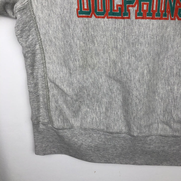 80'S Champion Reverse Weave Printed Sweatshirt, Made in USA, Men's Size L (Equivalent), Vintage cotton gray type Vintage Second Hand