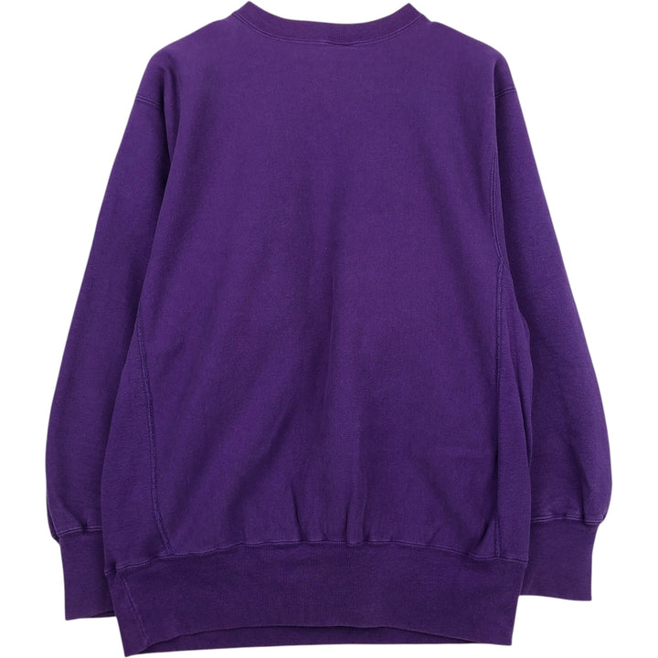 90'S Champion Reverse Weave Embroidered Tag College Sweatshirt Trainer Made in USA Men's XL Vintage cotton purple type Vintage Second Hand