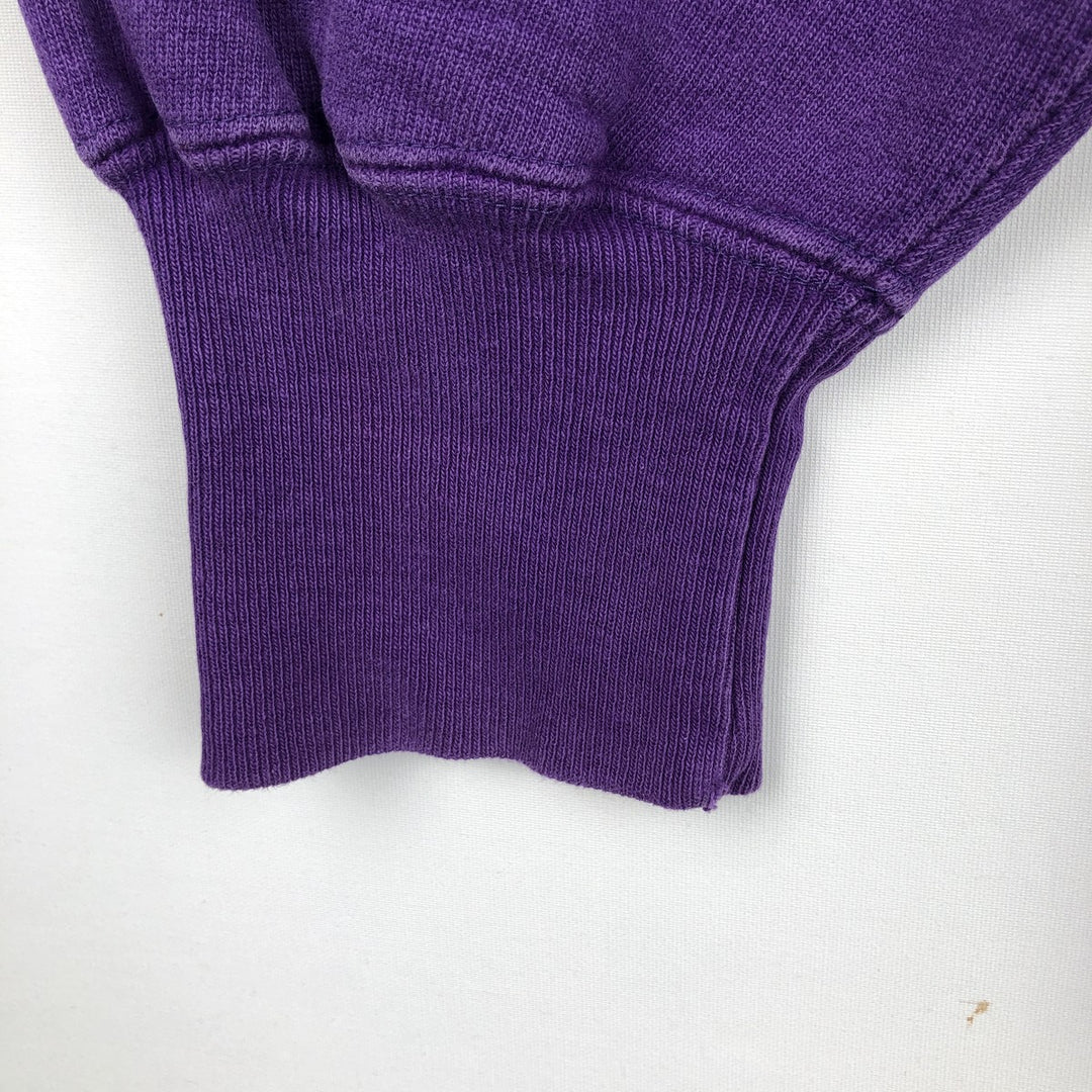 90'S Champion Reverse Weave Embroidered Tag College Sweatshirt Trainer Made in USA Men's XL Vintage cotton purple type Vintage Second Hand