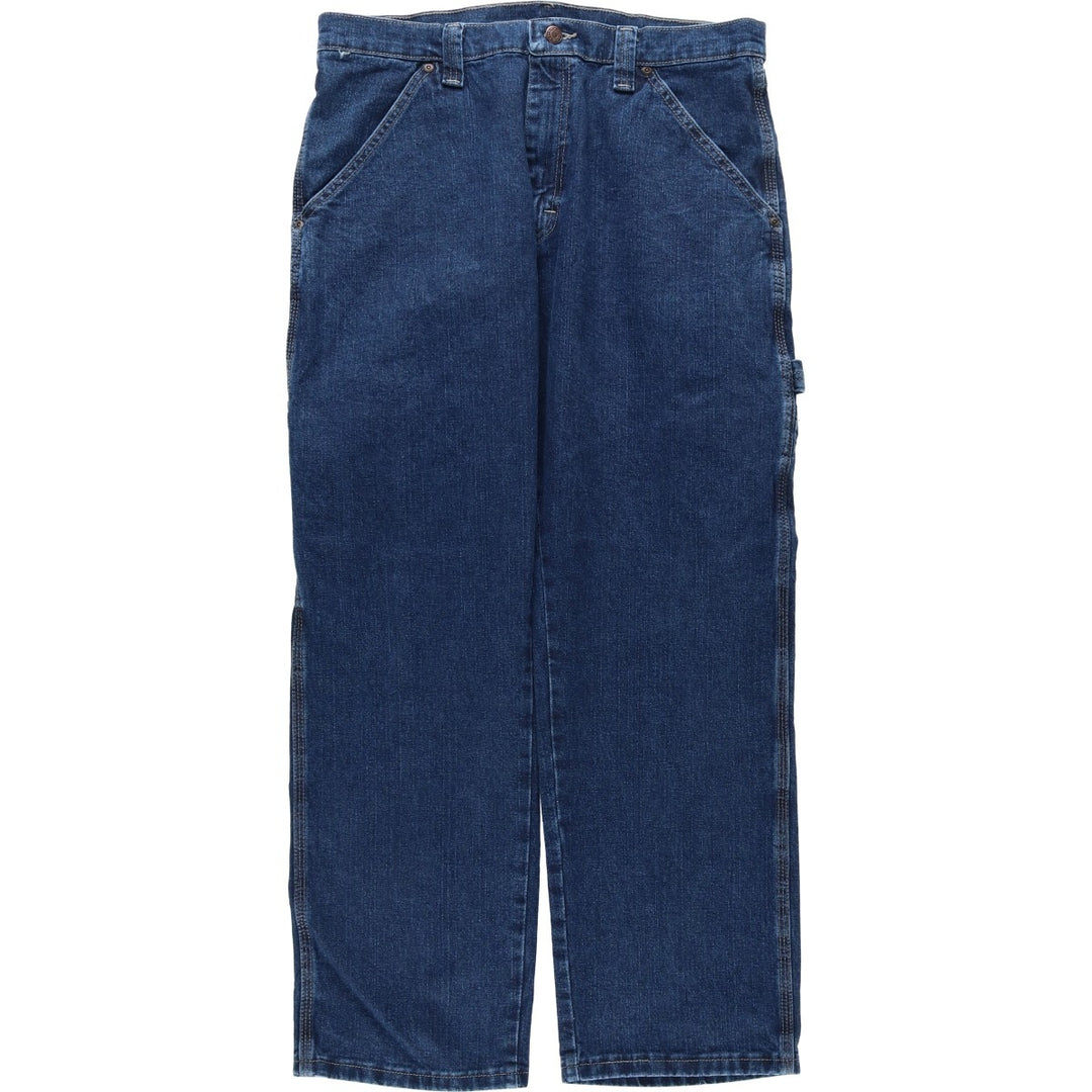 00'S Wrangler Denim Painter Pants Men's W34 cotton blue type Vintage Second Hand
