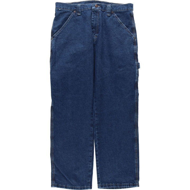 00'S Wrangler Denim Painter Pants Men's W34 cotton blue type Vintage Second Hand