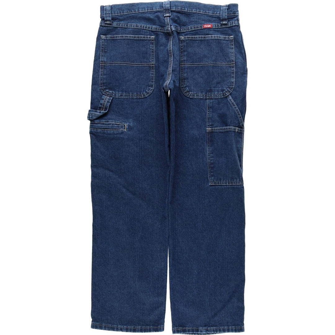 00'S Wrangler Denim Painter Pants Men's W34 cotton blue type Vintage Second Hand