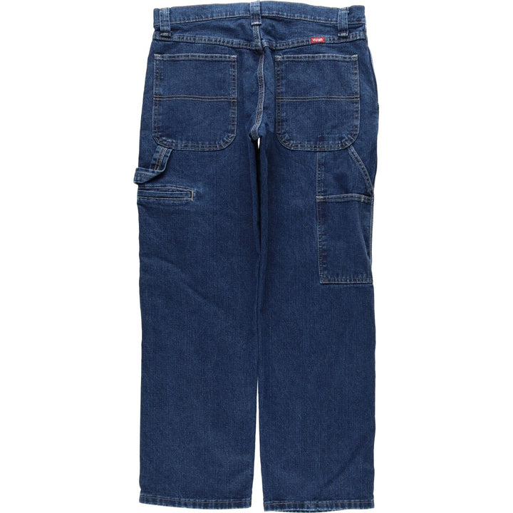00'S Wrangler Denim Painter Pants Men's W34 cotton blue type Vintage Second Hand