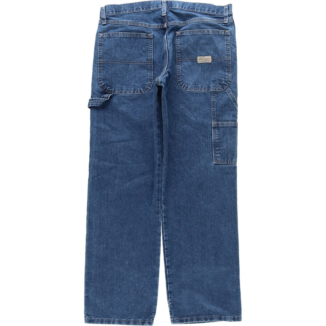 00'S Wrangler CARPENTER denim painter pants for men, equivalent to W34 cotton blue type Vintage Second Hand