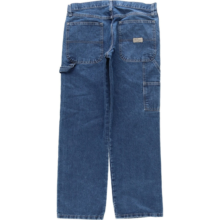 00'S Wrangler CARPENTER denim painter pants for men, equivalent to W34 cotton blue type Vintage Second Hand