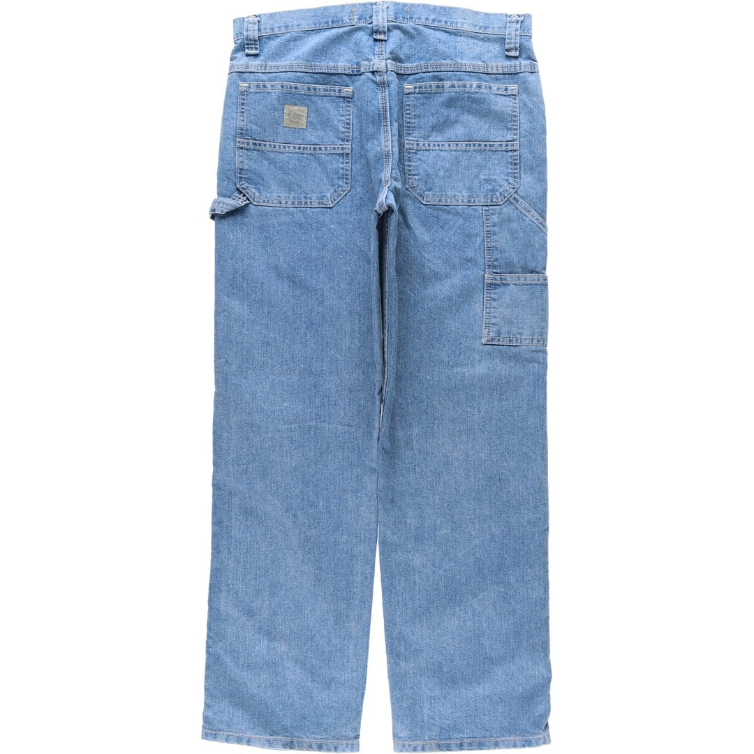 Lee Dungarees Carpenter Denim Painter Pants for Men, W34 cotton blue type Vintage Second Hand