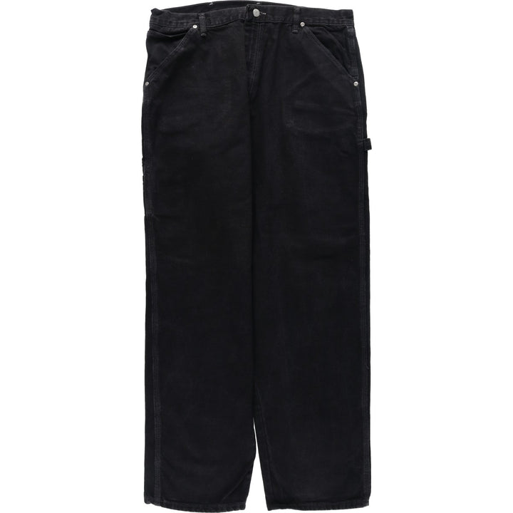 2000'S Wrangler HERO denim painter pants, men's size W37 (approx.) cotton black type Vintage Second Hand