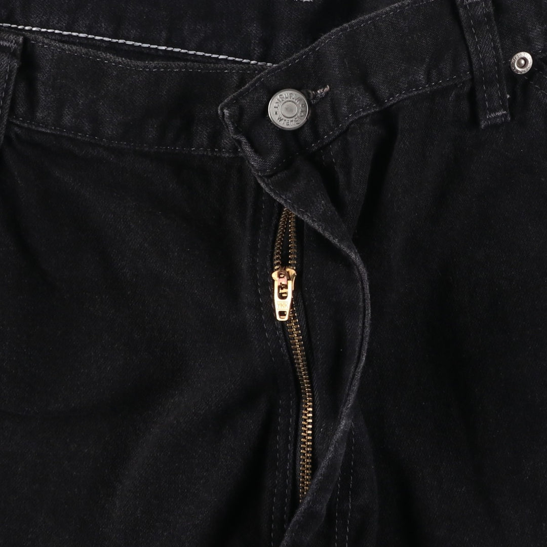 2000'S Wrangler HERO denim painter pants, men's size W37 (approx.) cotton black type Vintage Second Hand