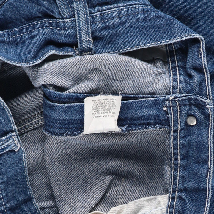 80s-90'S Key denim painter pants, men's size W33 equivalent, vintage. unclear blue type Vintage Second Hand
