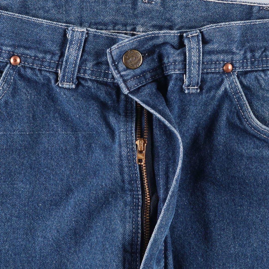 80s-90'S Key denim painter pants, men's size W33 equivalent, vintage. unclear blue type Vintage Second Hand