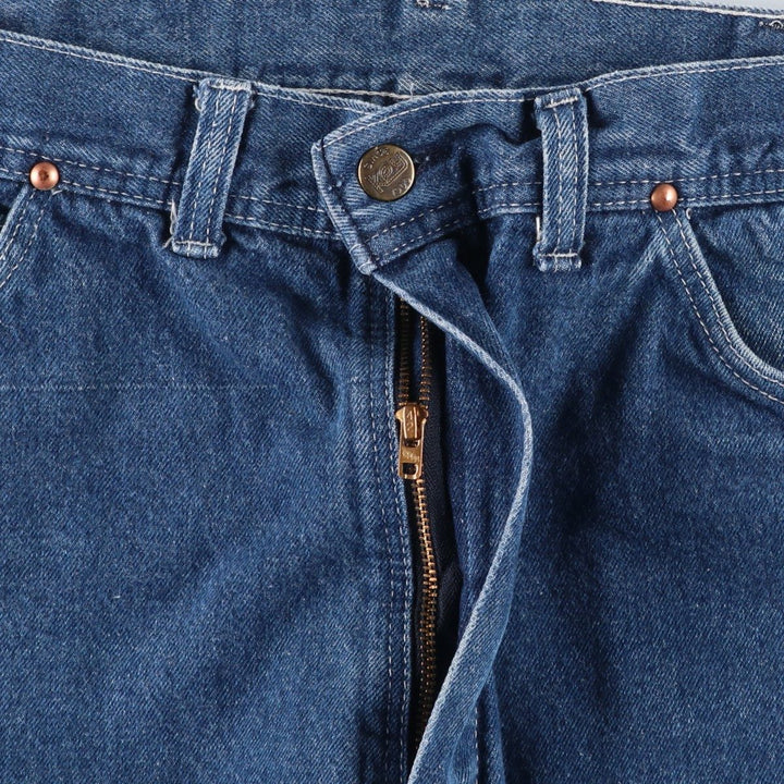 80s-90'S Key denim painter pants, men's size W33 equivalent, vintage. unclear blue type Vintage Second Hand