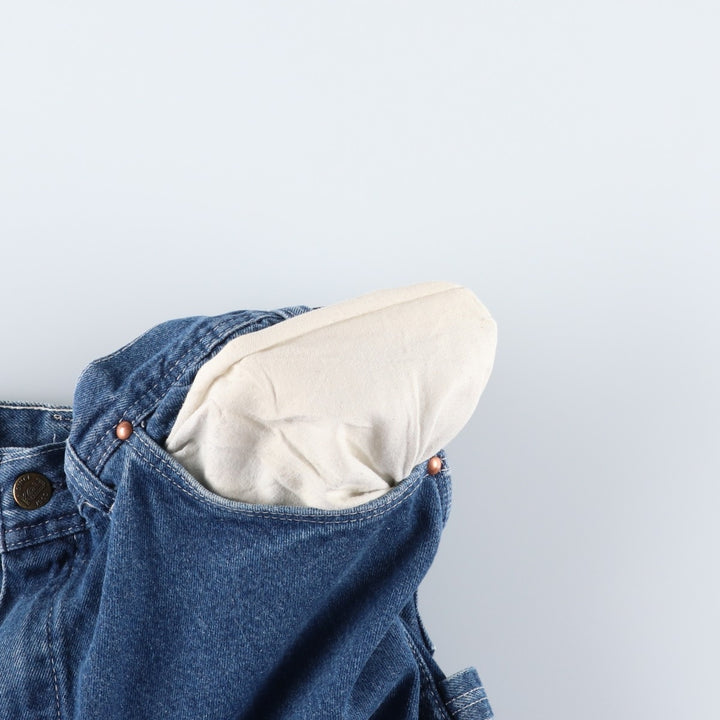 80s-90'S Key denim painter pants, men's size W33 equivalent, vintage. unclear blue type Vintage Second Hand