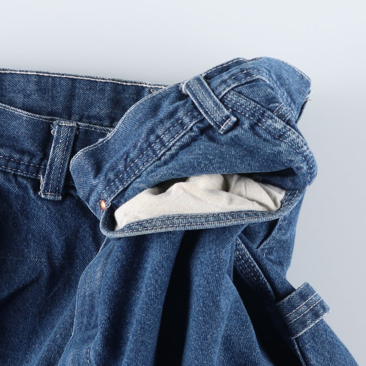 80s-90'S Key denim painter pants, men's size W33 equivalent, vintage. unclear blue type Vintage Second Hand