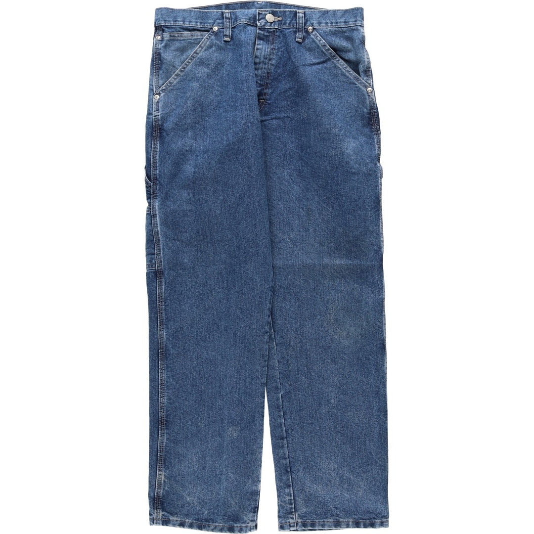 00'S Wrangler CARPENTER denim painter pants for men, equivalent to W33 cotton blue type Vintage Second Hand