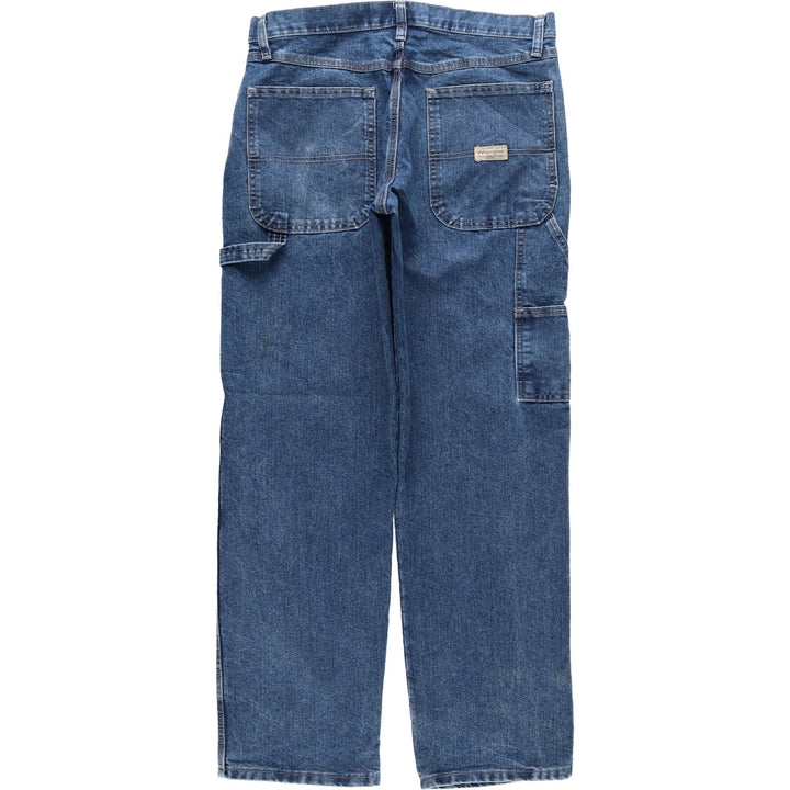 00'S Wrangler CARPENTER denim painter pants for men, equivalent to W33 cotton blue type Vintage Second Hand