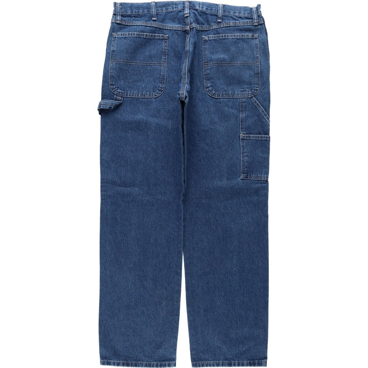 Wrangler AUTHENTICS Denim Painter Pants, Men's W36 (approx.) cotton blue type Vintage Second Hand