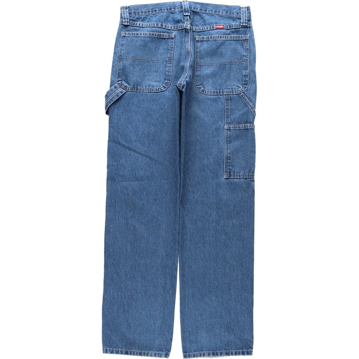 00'S Wrangler Denim Painter Pants Men's W33 equivalent cotton blue type Vintage Second Hand
