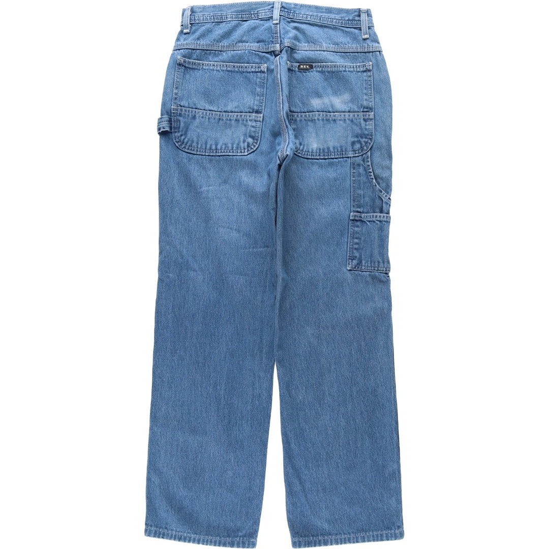 Key Denim Painter Pants, Men's W30 (approx.) unclear blue type Vintage Second Hand
