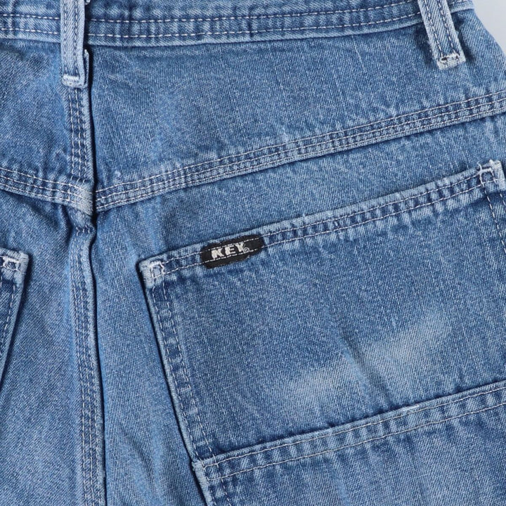 Key Denim Painter Pants, Men's W30 (approx.) unclear blue type Vintage Second Hand