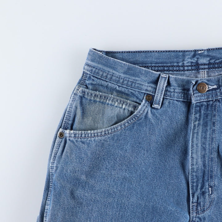 Key Denim Painter Pants, Men's W30 (approx.) unclear blue type Vintage Second Hand