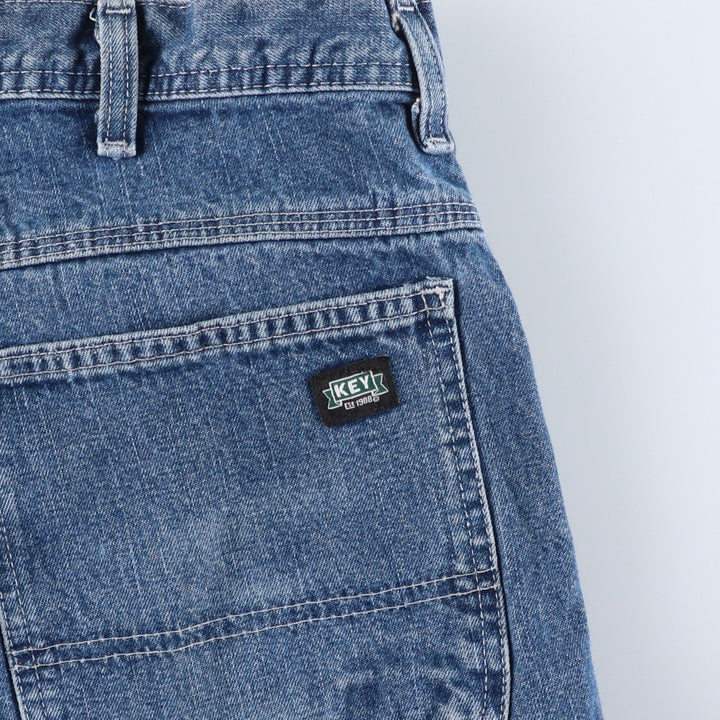 Key Denim Painter Pants for Men, W37 cotton blue type Vintage Second Hand